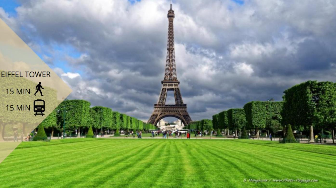 Tour Eiffel/Luxury Apartment N°6 Paris Exteriör bild